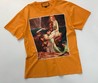 Женская футболка Gucci оранжевая с принтом