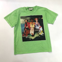 Женская футболка Gucci зеленая