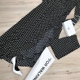 Платье Christian Dior в горох