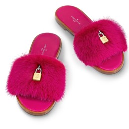 Мюли с мехом Louis Vuitton