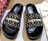 Мужские шлепанцы Louis Vuitton Supreme черные