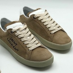 Женские кеды Saint Laurent бежевые