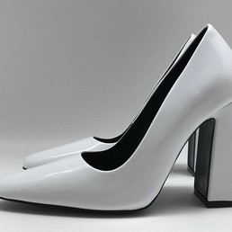 Туфли Balenciaga белые кожаные