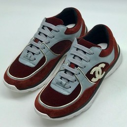 Кроссовки Chanel EX бордовые