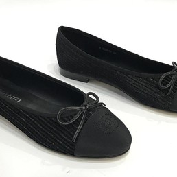 Балетки Chanel Cruise текстиль черные