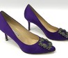 Женские туфли Manolo Blahnik фиолетовые