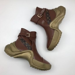 Женские ботинки Louis Vuitton Archlight бордовые