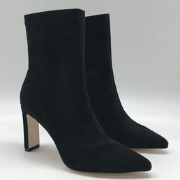 Женские замшевые полусапоги Jimmy Choo черные