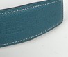 Мужской ремень Hermes кожаный голубой