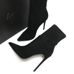 Ботильоны Giuseppe Zanotti черные на каблуке