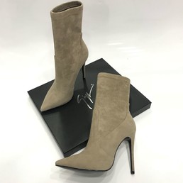 Ботильоны Giuseppe Zanotti бежевые на каблуке