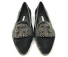 Лоферы Manolo Blahnik Hangisiflat серые