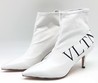 Ботильоны Valentino Garavani Rockstud белые кожаные