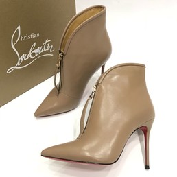 Ботильоны Christian Louboutin Pigalle бежевые