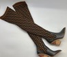 Ботфорты (чулки) Fendi текстиль коричневые
