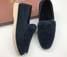 Женские лоферы Loro Piana зимние замшевые