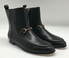 Женские кожаные полусапоги Gucci с пряжкой