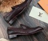 Мужские лоферы из кожи крокодила Louis Vuitton коричневые