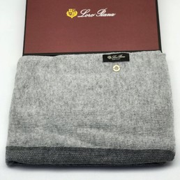Шарф Loro Piana серый кашемир