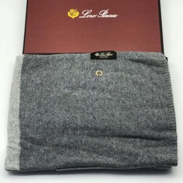 Шарф Loro Piana серый кашемир