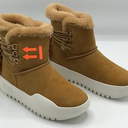 Женские полусапожки Off White коричневые