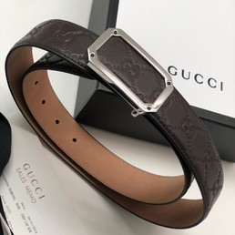 Ремень Gucci кожаный коричневый