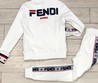 Спортивный костюм Fendi Roma белый