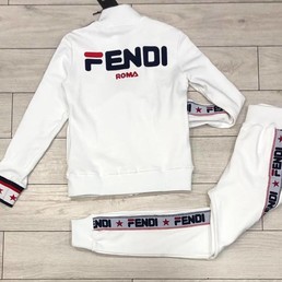 Спортивный костюм Fendi Roma белый