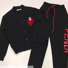 Спортивный костюм Fendi черный