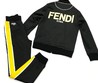 Спортивный костюм Fendi черный с желтым