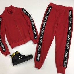 Спортивный костюм Fendi красный