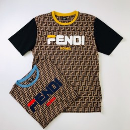 Футболка женская Fendi коричневая