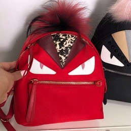 Женский рюкзак FENDI красный