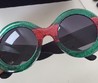 Очки Gucci женские зеленые с золотом
