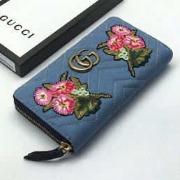 Женский кошелек Gucci голубой