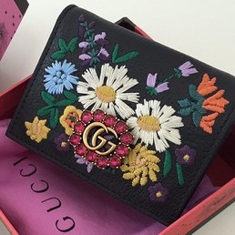 Кошелек Gucci кожаный черный