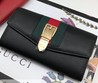 Черный кошелек Gucci кожаный