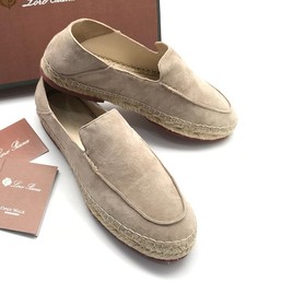 Замшевые эспадрильи Loro Piana Open Walk бежевые
