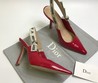 Красные кожаные туфли Christian Dior