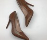Кожаные коричневые туфли Fendi