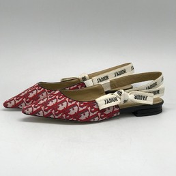 Красные мюли Christian Dior текстиль