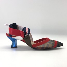 Туфли Fendi на низком каблуке