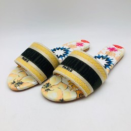 Шлепанцы Christian Dior желтые