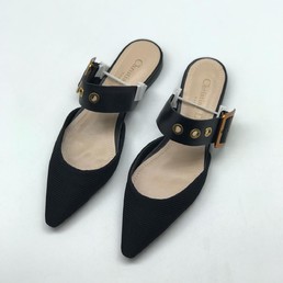 Мюли Christian Dior текстиль черные