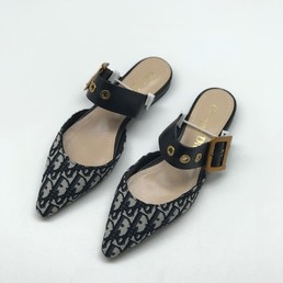 Мюли Christian Dior черные текстиль