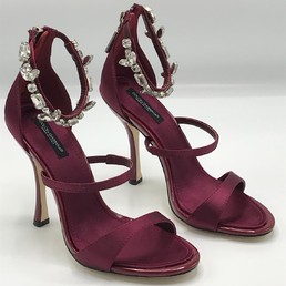 Босоножки Dolce&Gabbana бордовые