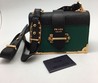 Женская сумка Prada Black/Green/Gold