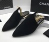Замшевые мюли Chanel Cruise черные