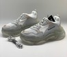 Balenciaga Triple S кожаные белые кроссовки