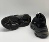 Balenciaga Triple S кожаные черные кроссовки